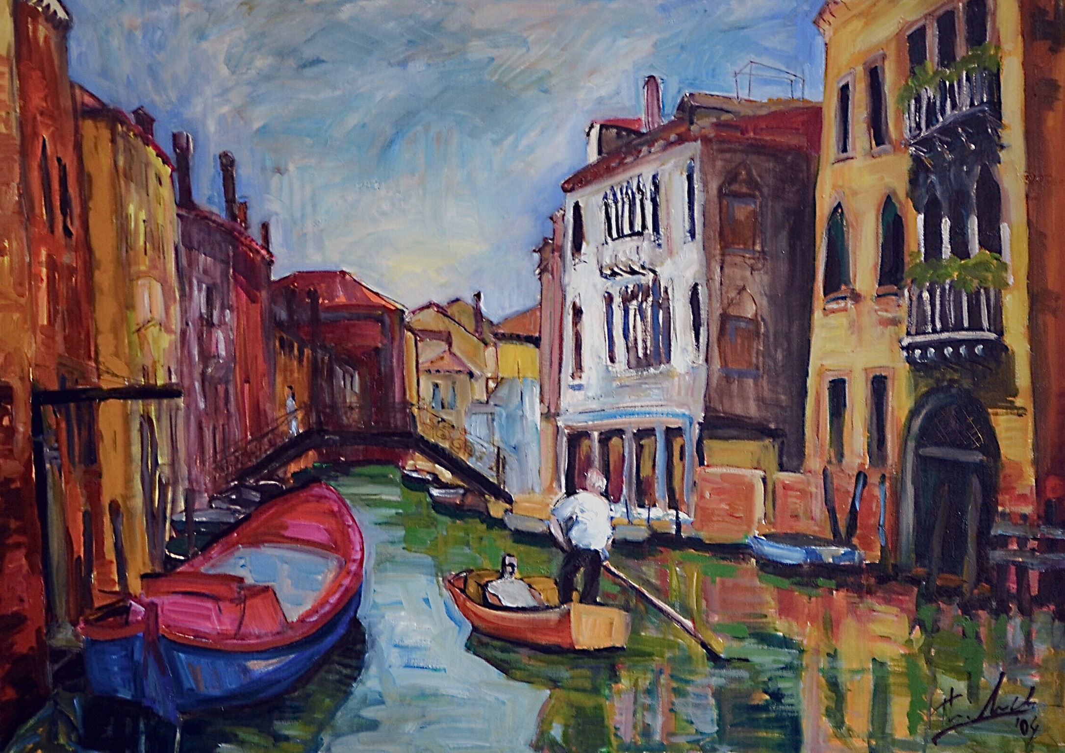 Venedig, 2004, 77 x 110	Öl auf Leinwand