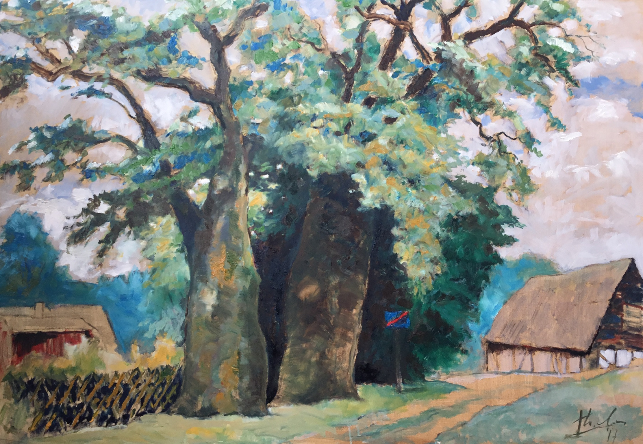 Ca. 800, 2017, 70 x 100 Öl auf Leinwand