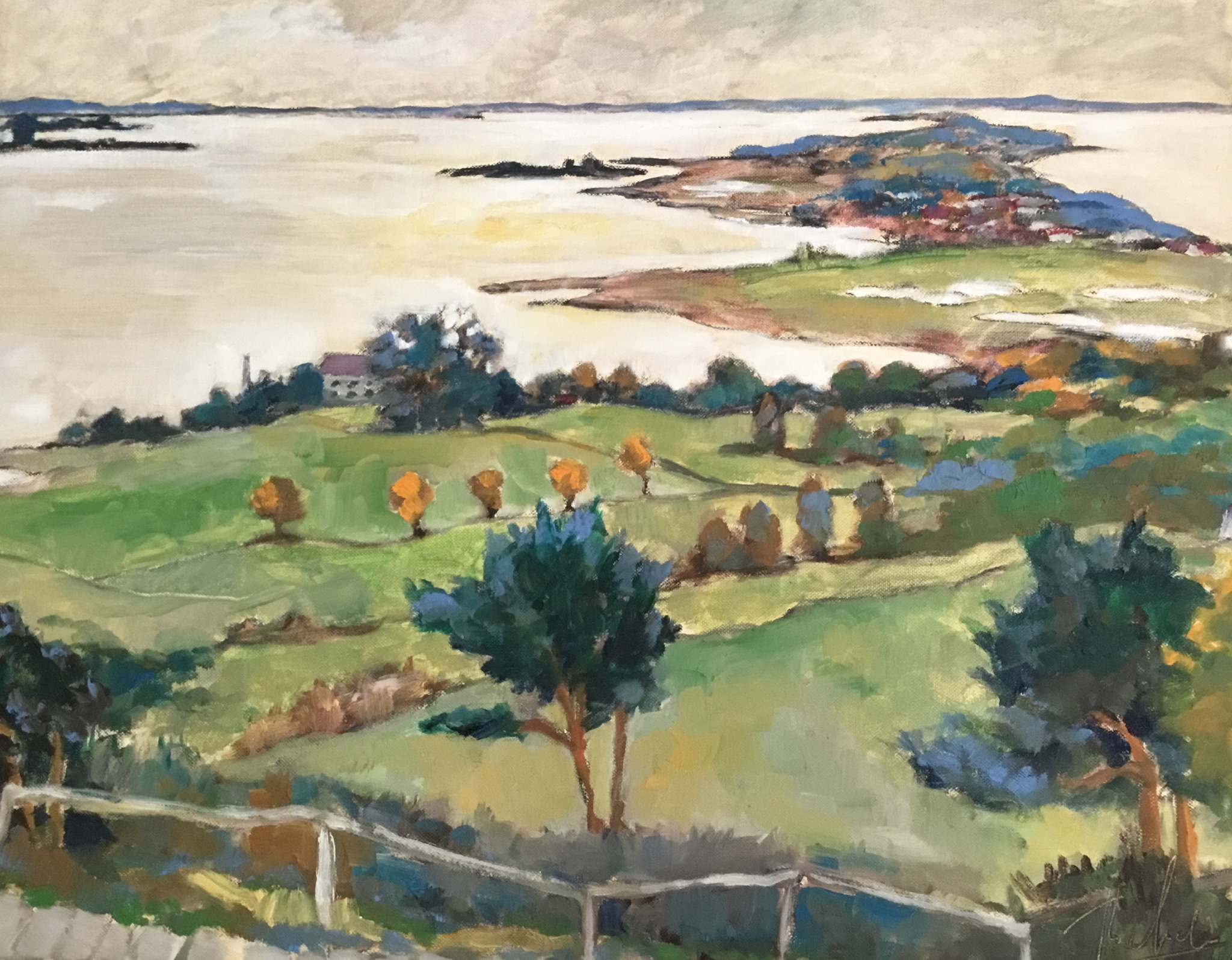 Inselblick, 2014, 50 x 60 Öl auf Leinwand